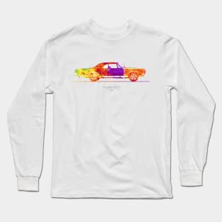 Pontiac GTO convertible 1967 - Colorful Watercolor Long Sleeve T-Shirt